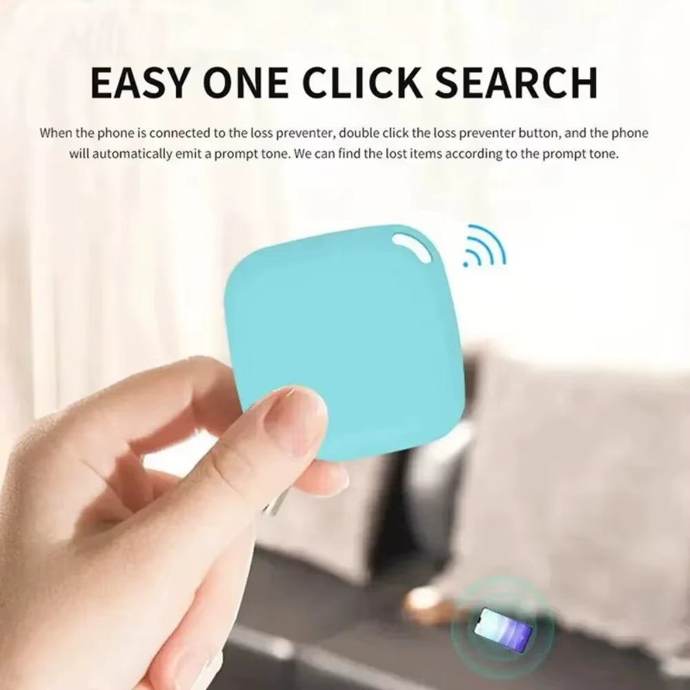 Mini Bluetooth 5.0 Tracker Antilost Device round Pet Kids Bag Wallet Tracking Smart Finder Locator