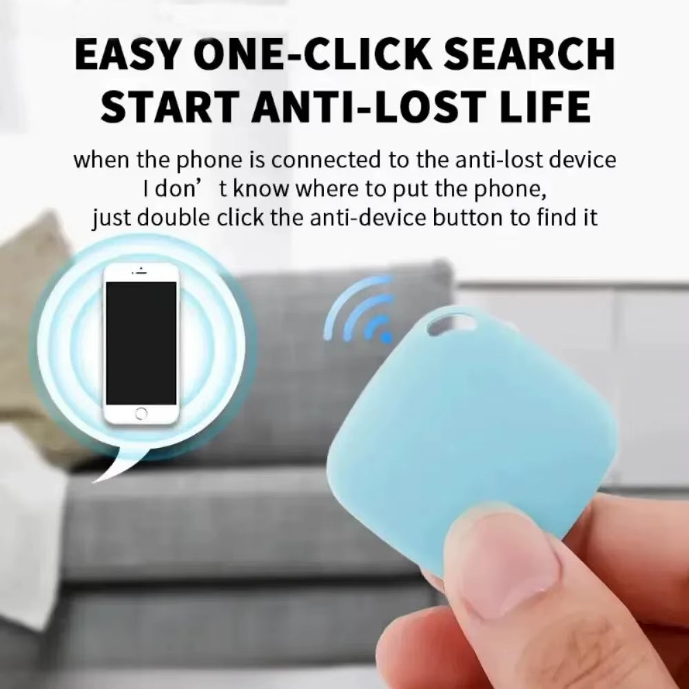 Mini Bluetooth 5.0 Tracker Antilost Device round Pet Kids Bag Wallet Tracking Smart Finder Locator